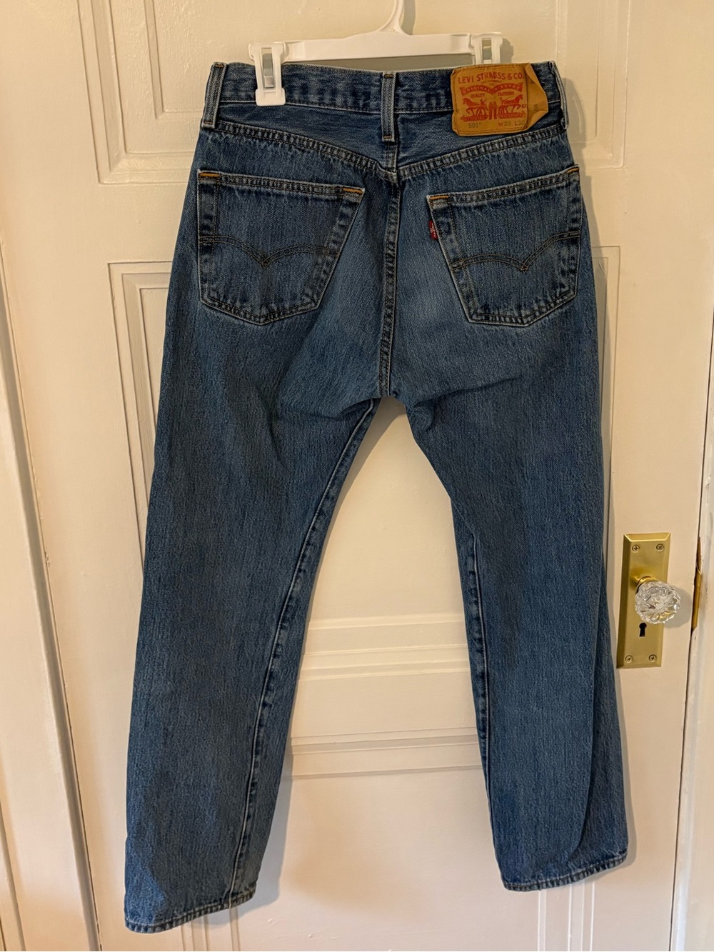 Vintage Levi’s button fly rigid denim